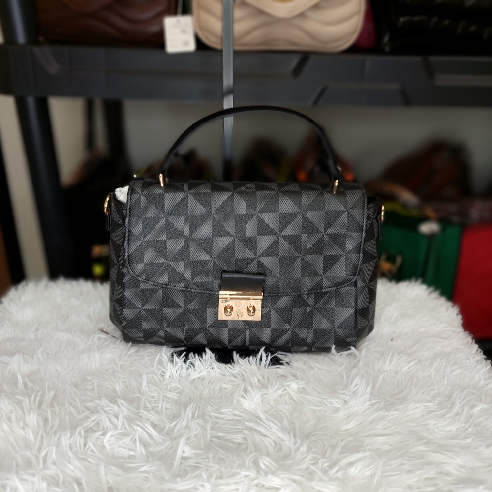 Triangle Pattern Geometric Handbag - Picture 4 of 4